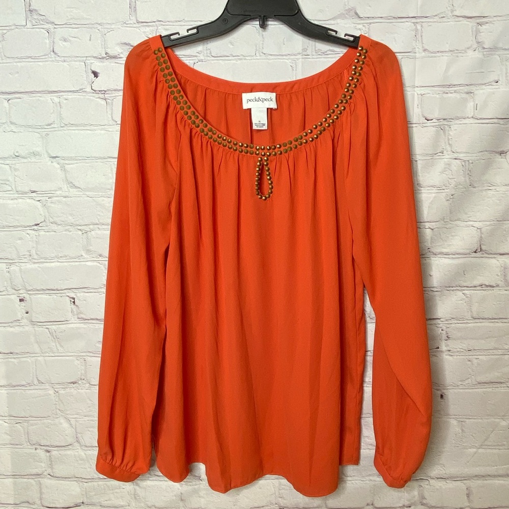 Peck & Peck XL Orange Top